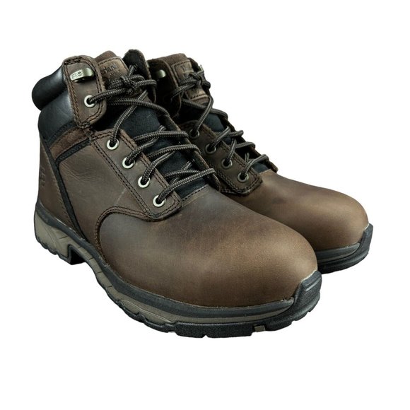 Timberland Pro Jigsaw 6" Steel Toe Brown Leather Work Boots Men's Sizes 8 - 13 M - Picture 4 of 9